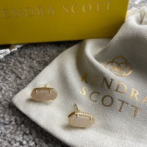 Kendra Scott - Ellie gold studs in iridescent drusy